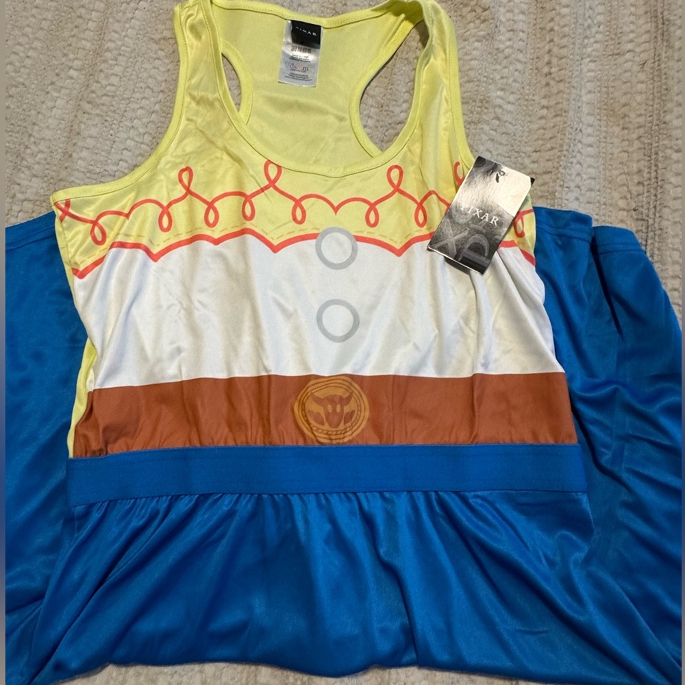 Disney Pixar Toy Story Womens' Jessie Costume Nightgown Sleep Pajama Dress